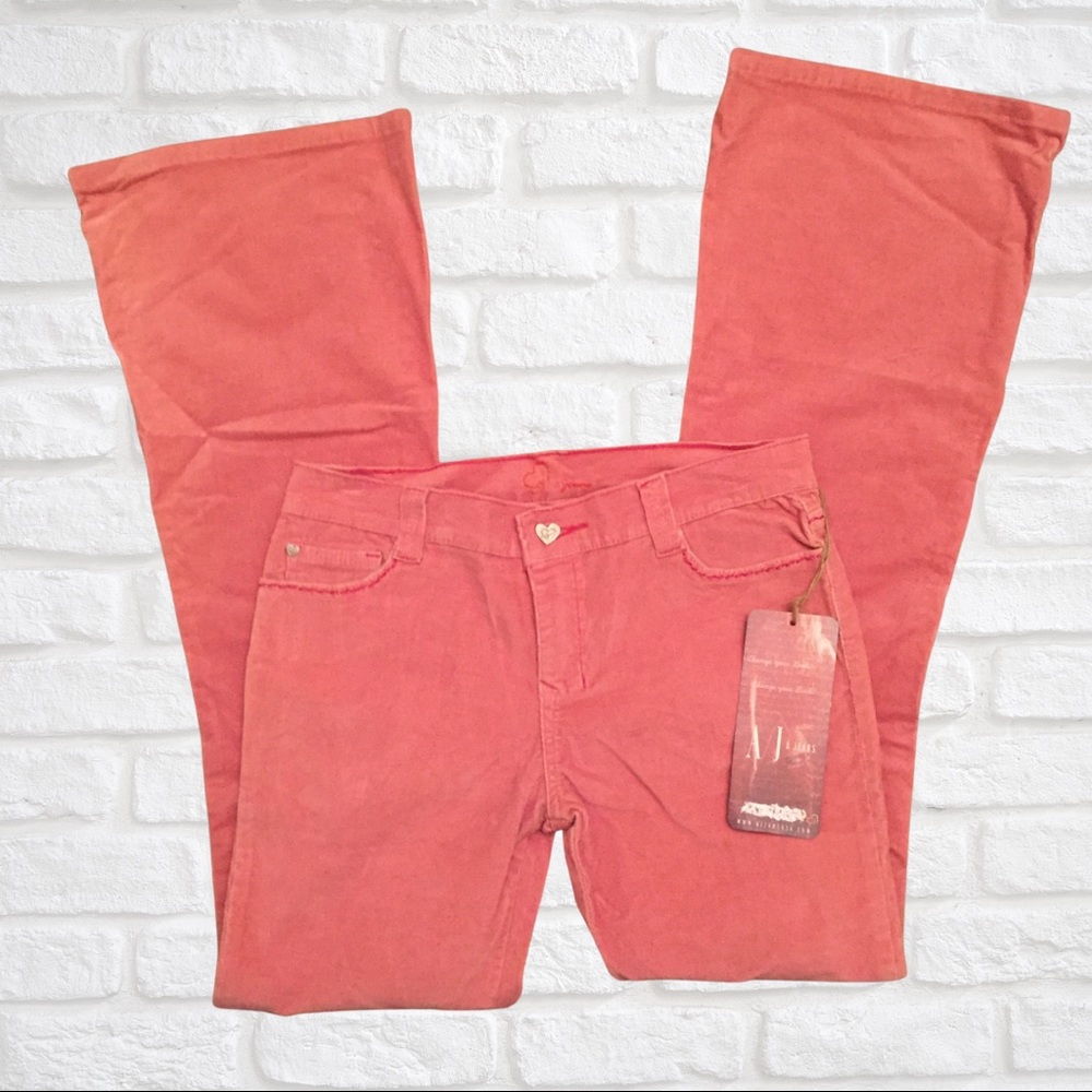 A/J JEANS DUSTY PINK FLARE PANTS SZ 9